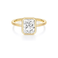 Rinfina Radiant Cut Bezel CZ Ring