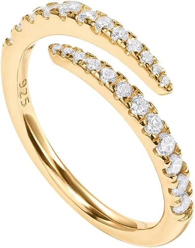 Rinfina Open Twist CZ Eternity Ring