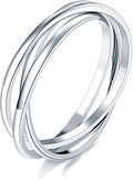Rinfina Triple Interlocking Spinner Ring