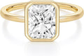 Rinfina 3CT Radiant Cut Bezel Ring