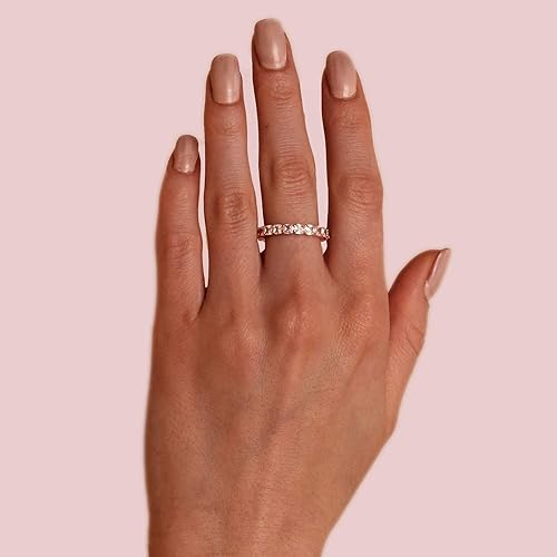 Rinfina Square Cut CZ Eternity Ring - Image 2