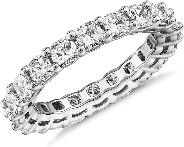 Rinfina Square Cut CZ Eternity Ring
