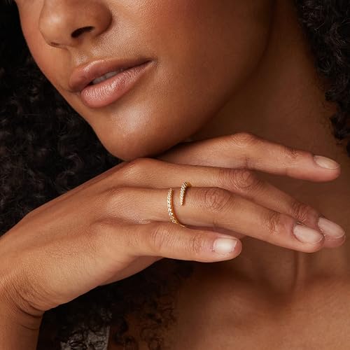 Rinfina Open Twist CZ Eternity Ring - Image 4