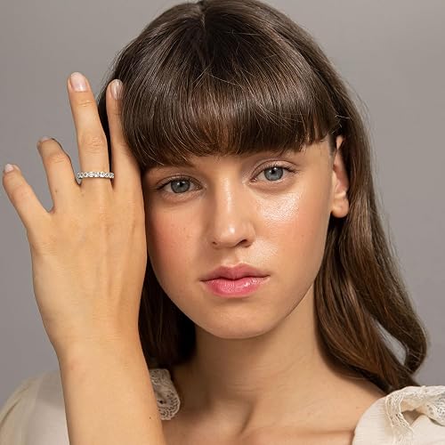 Rinfina Square Cut CZ Eternity Ring - Image 4
