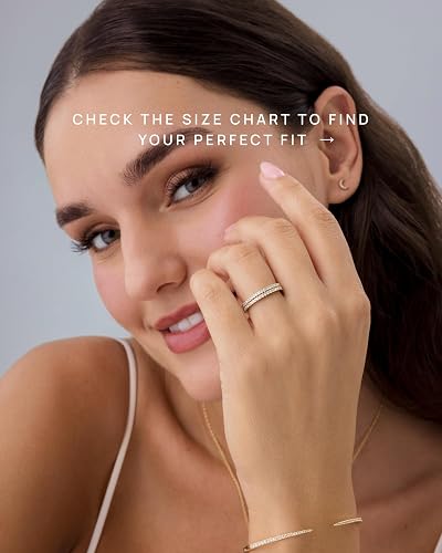 Rinfina Dainty CZ Stackable Eternity Ring - Image 2